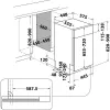 Whirlpool WSBO 3O34 PF X semi-integrado 10 serviços de mesa