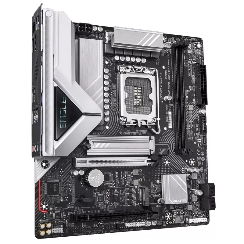 Motherboard GIGABYTE B860M EAGLE V2 — Micro ATX, LGA 1851, Intel B860, 2 DIMM DDR5 até 9066 MHz, PCIe 5.0, 2.5GbE