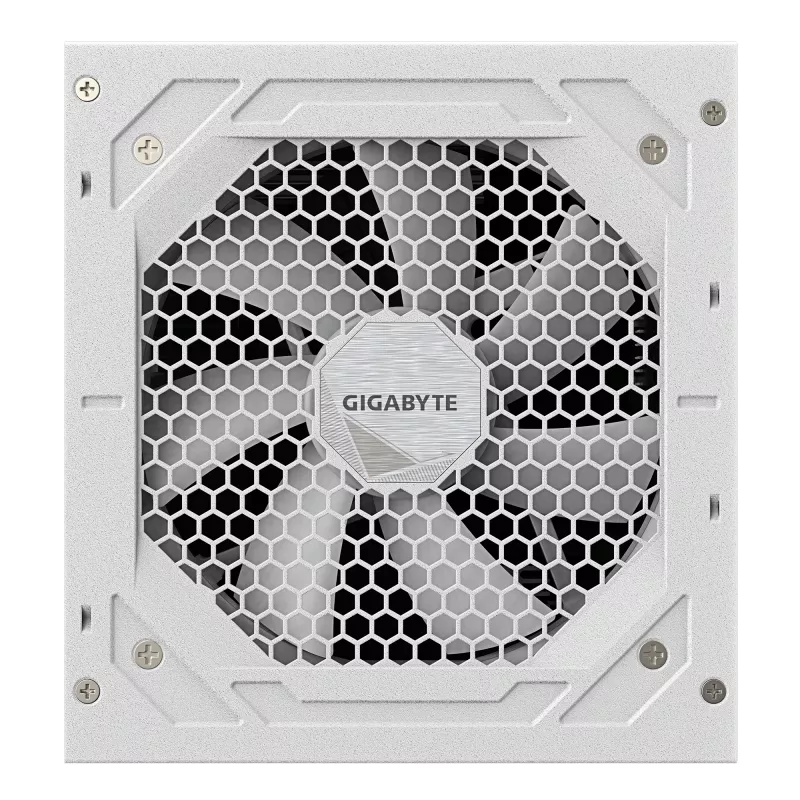 Fonte de alimentação GIGABYTE UD750GM PG5 V2 750W ATX 3.1, 80 PLUS Gold, totalmente modular, 8 SATA, 4x (6+2) PCIe, 2x EPS, branca