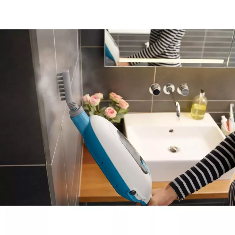 Black & Decker FSMH13E5-QS esfregona a vapor 5 em 1, 1300 W, com fio, depósito de água de 0,38 l, branco/azul