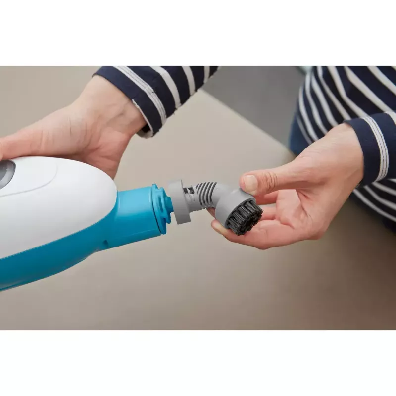 Black & Decker FSMH13E5-QS esfregona a vapor 5 em 1, 1300 W, com fio, depósito de água de 0,38 l, branco/azul