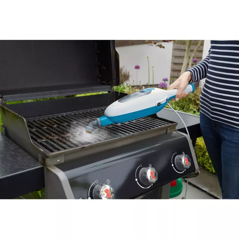 Black & Decker FSMH13E5-QS esfregona a vapor 5 em 1, 1300 W, com fio, depósito de água de 0,38 l, branco/azul