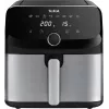 Fritadeira Tefal Easy Fry Mega EY855D10 individual 7,5 l de pé 2020 W fritadeira de ar quente preta, aço inoxidável