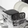 Fritadeira Tefal Easy Fry Mega EY855D10 individual 7,5 l de pé 2020 W fritadeira de ar quente preta, aço inoxidável