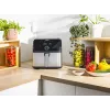 Fritadeira Tefal Easy Fry Mega EY855D10 individual 7,5 l de pé 2020 W fritadeira de ar quente preta, aço inoxidável