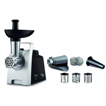 Picadora de carne Tefal HV1 NE1098 1400 W 1,7 kg/min preta, prateada