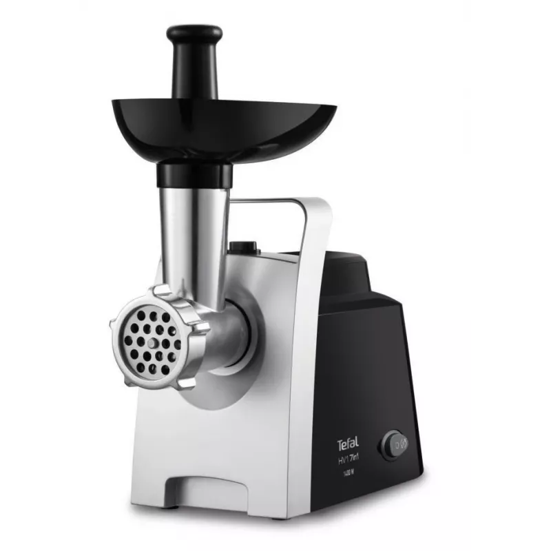 Picadora de carne Tefal HV1 NE1098 1400 W 1,7 kg/min preta, prateada