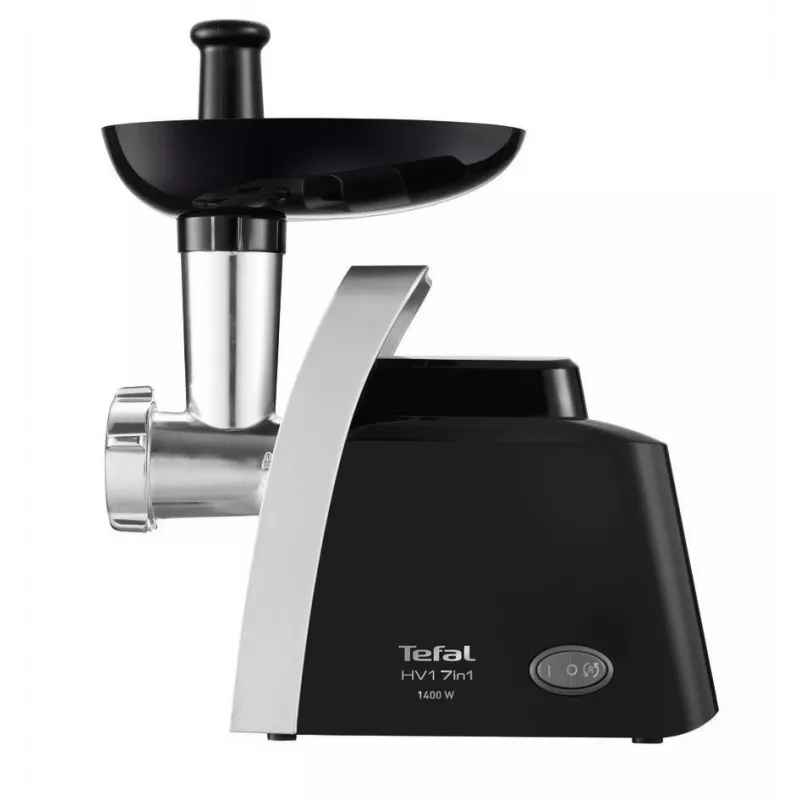 Picadora de carne Tefal HV1 NE1098 1400 W 1,7 kg/min preta, prateada