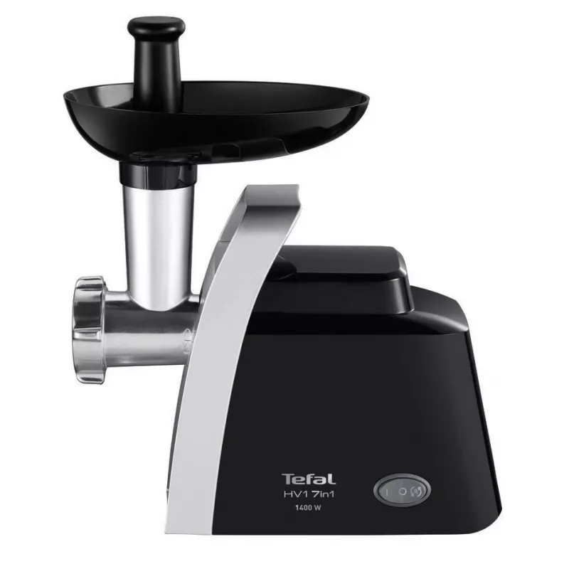 Picadora de carne Tefal HV1 NE1098 1400 W 1,7 kg/min preta, prateada