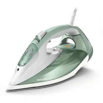 Ferro de engomar Philips série 7000 DST7012/70 ferro a vapor base SteamGlide Plus 2600 W verde, cinzento