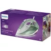 Ferro de engomar Philips série 7000 DST7012/70 ferro a vapor base SteamGlide Plus 2600 W verde, cinzento