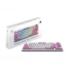 Teclado MSI FORGE GK600 TKL WIRELESS VIOLET gaming USB + Bluetooth QWERTY UK English rosa, violeta, branco