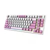 Teclado MSI FORGE GK600 TKL WIRELESS VIOLET gaming USB + Bluetooth QWERTY UK English rosa, violeta, branco