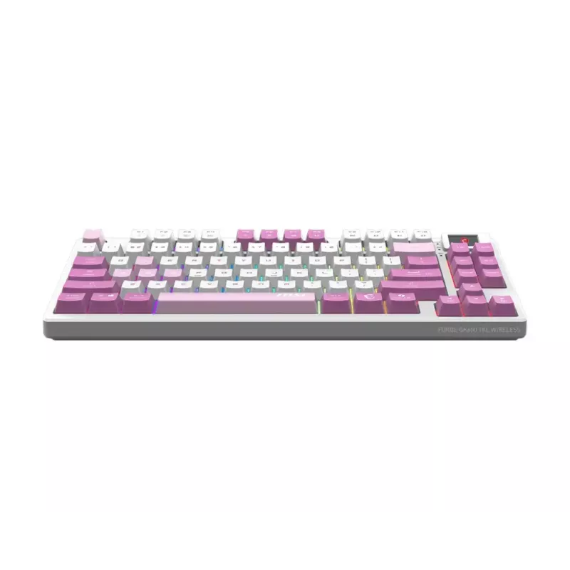 Teclado MSI FORGE GK600 TKL WIRELESS VIOLET gaming USB + Bluetooth QWERTY UK English rosa, violeta, branco