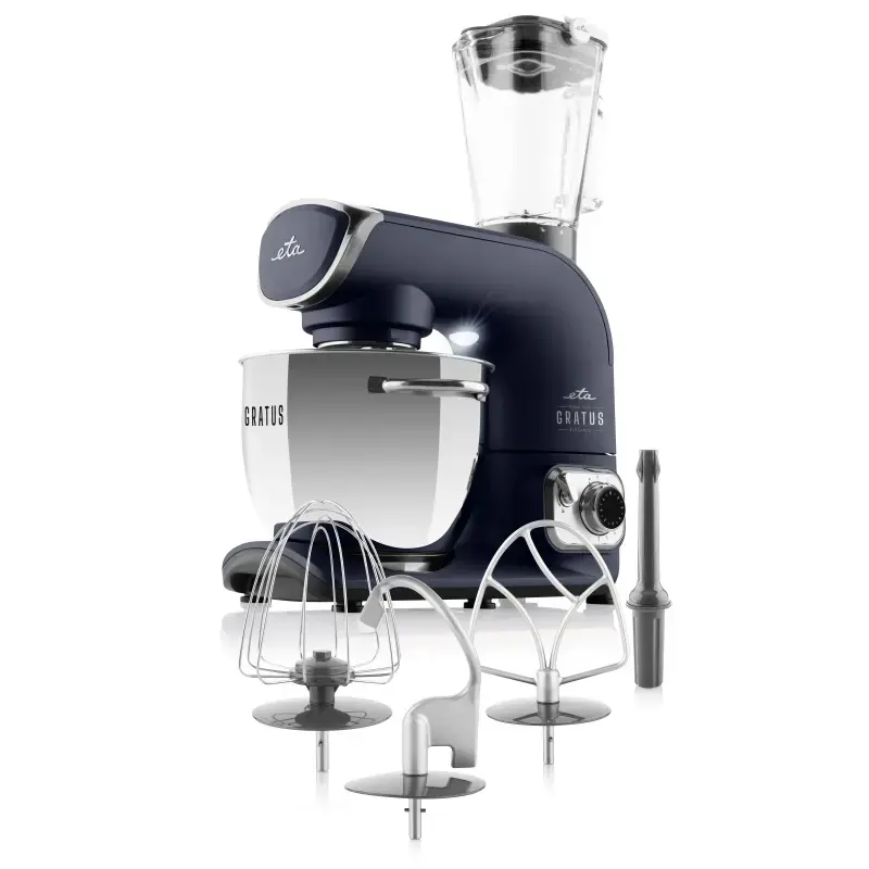 Robot de cozinha ETA Gratus EVO Elegance — 1500 W, 8 velocidades, taça de 3,5 L, azul