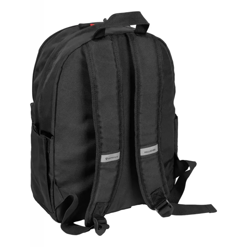 Mochila gaming Genesis GENESIS Palladium 200 — preta, poliéster, 140×280×400 mm