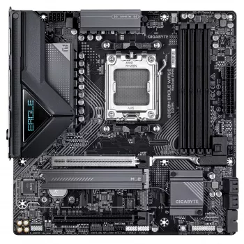 Placa-mãe GIGABYTE B850M EAGLE WIFI6E Socket AM5 para AMD Ryzen 7000/8000/9000, DDR5 até 8200MHz (OC), PCIe 5.0, Wi‑Fi 6E, 2.5 GbE