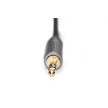 Cabo adaptador de áudio Digitus DB-510330-010-S 3,5 mm para RCA 1 m preto