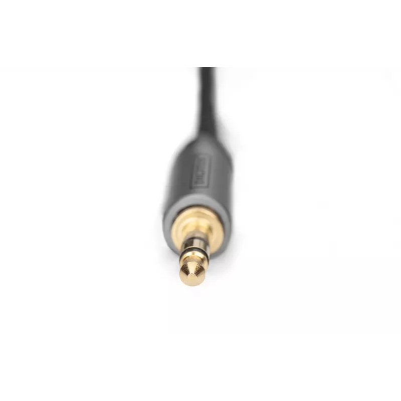 Cabo adaptador de áudio Digitus DB-510330-010-S 3,5 mm para RCA 1 m preto