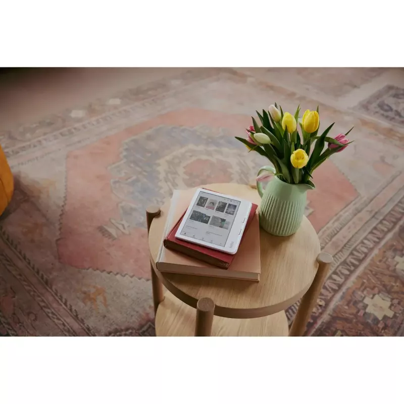 Leitor de e-books Kobo Libra Colour 7 polegadas E Ink Kaleido, 32 GB, Wi‑Fi, Bluetooth, à prova de água, branco