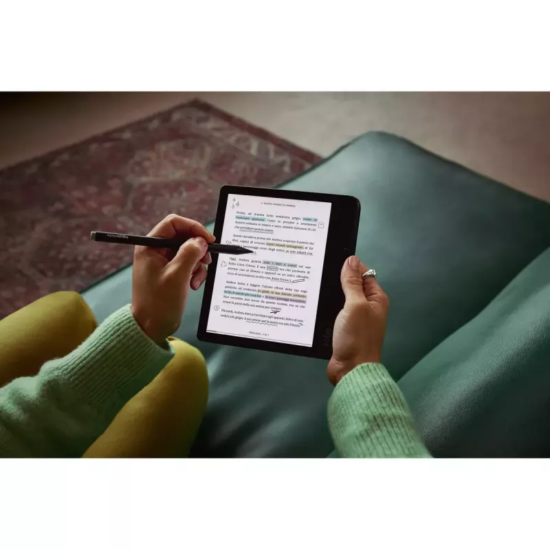 Leitor de e-books Kobo Libra Colour 7 polegadas E Ink Kaleido, 32 GB, Wi‑Fi, Bluetooth, à prova de água, branco
