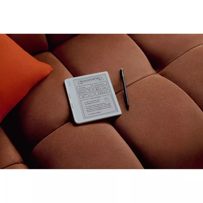 Leitor de e-books Kobo Libra Colour 7 polegadas E Ink Kaleido, 32 GB, Wi‑Fi, Bluetooth, à prova de água, branco