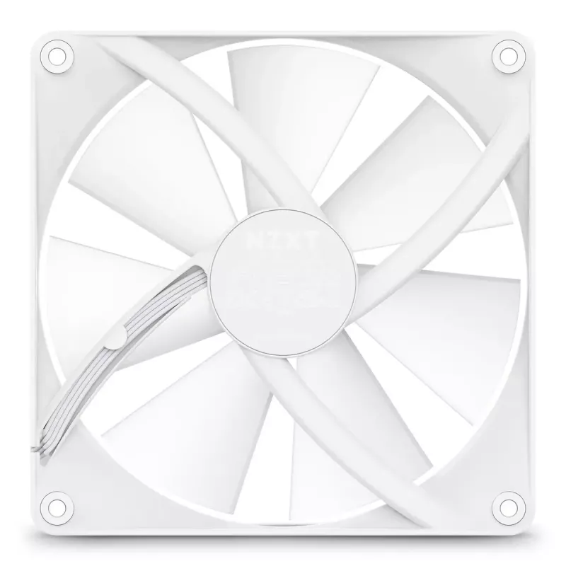 Ventoinha NZXT F140 RGB Core 14 cm branca 500-1500 RPM rolamento fluid dynamic