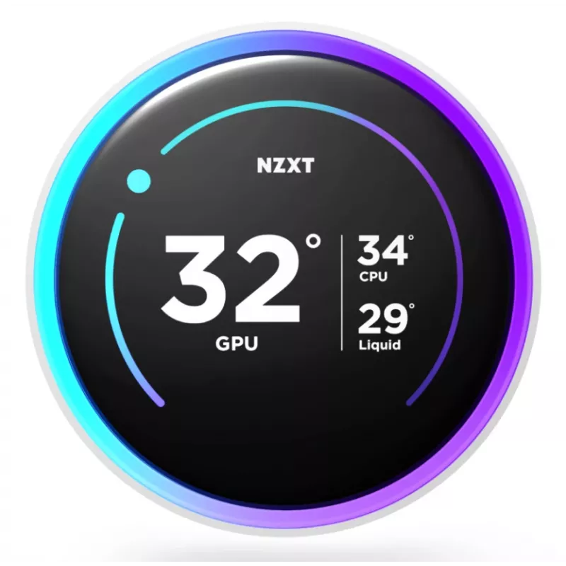 Arrefecedor líquido all-in-one NZXT Kraken Elite 280 RGB 14 cm branco