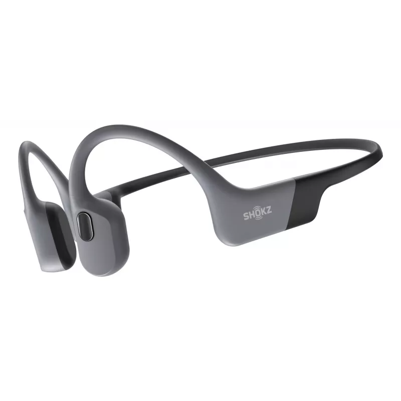 Headset Shokz OpenSwim Pro — headset sem fios open-ear de condução óssea, IP68 à prova de água, Bluetooth 5.4, 32 GB, 9 h de reprodução, cinzento