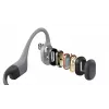 Headset Shokz OpenSwim Pro — headset sem fios open-ear de condução óssea, IP68 à prova de água, Bluetooth 5.4, 32 GB, 9 h de reprodução, cinzento