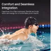 Headset Shokz OpenSwim Pro — headset sem fios open-ear de condução óssea, IP68 à prova de água, Bluetooth 5.4, 32 GB, 9 h de reprodução, cinzento