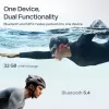 Headset Shokz OpenSwim Pro — headset sem fios open-ear de condução óssea, IP68 à prova de água, Bluetooth 5.4, 32 GB, 9 h de reprodução, cinzento