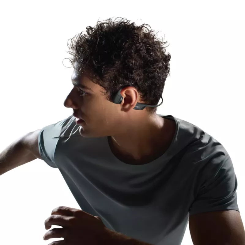 Headset Shokz OpenRun Pro 2, binaural, sem fios, arco auricular, IP55, 12 h de reprodução, Bluetooth 5.3, 150 mAh, preto