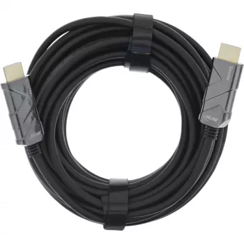 Cabo InLine HDMI AOC, cabo HDMI Ultra High Speed, 8K4K, preto, 20 m