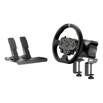 Volante e pedais Moza Racing R3 para PC, volante + pedais, PC, D-Pad, botão de menu, botão de modo, botão de pausa/configuração, botão de início, Digital, Ilimitado, Direct Drive
