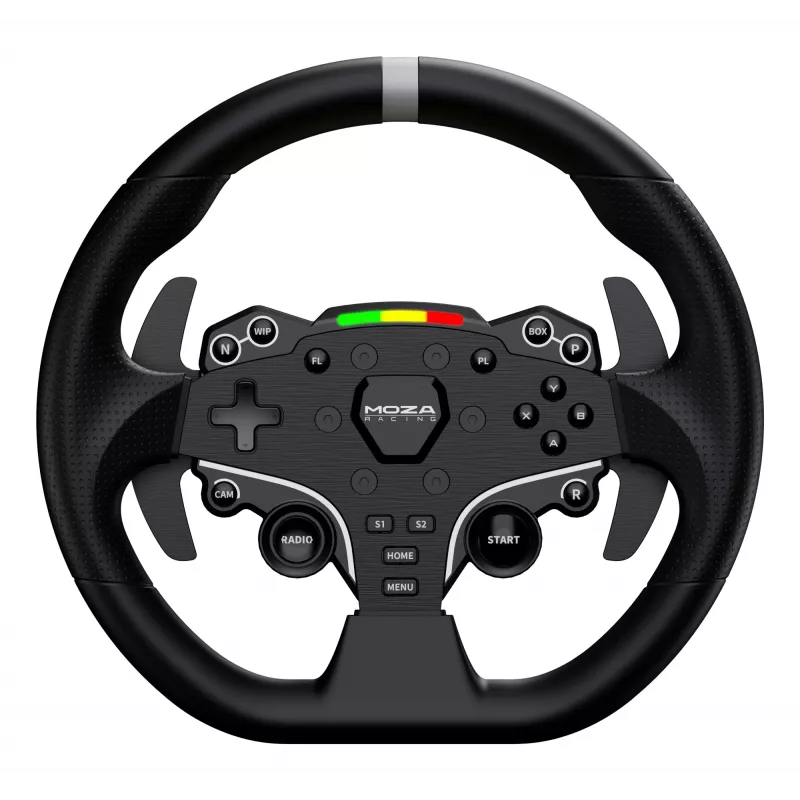 Volante e pedais Moza Racing R3 para PC, volante + pedais, PC, D-Pad, botão de menu, botão de modo, botão de pausa/configuração, botão de início, Digital, Ilimitado, Direct Drive