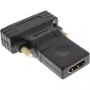 Adaptador InLine HDMI para DVI conector fêmea HDMI / ficha DVI flexível banhado a ouro 4K2K
