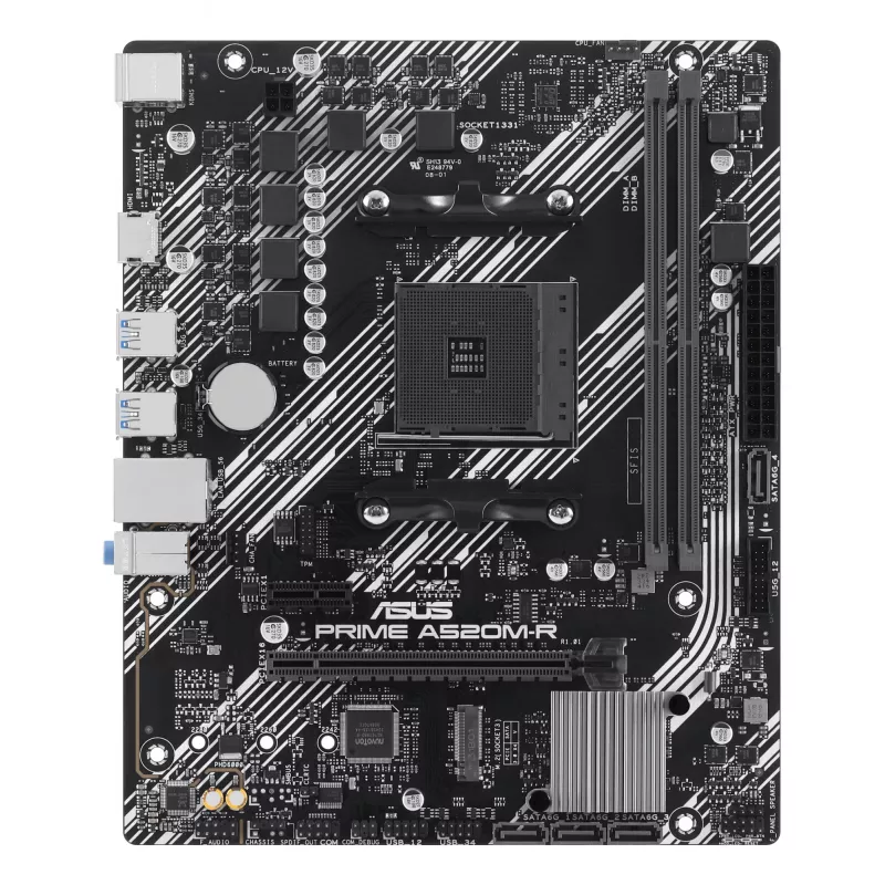 Placa-mãe ASUS PRIME A520M-R, AMD A520, Socket AM4, micro ATX