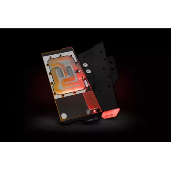 Bloco de água EK Water Blocks Acrílico Cobre Preto Níquel Transparente