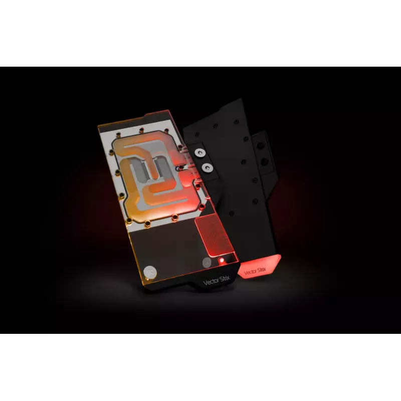 Bloco de água EK Water Blocks Acrílico Cobre Preto Níquel Transparente