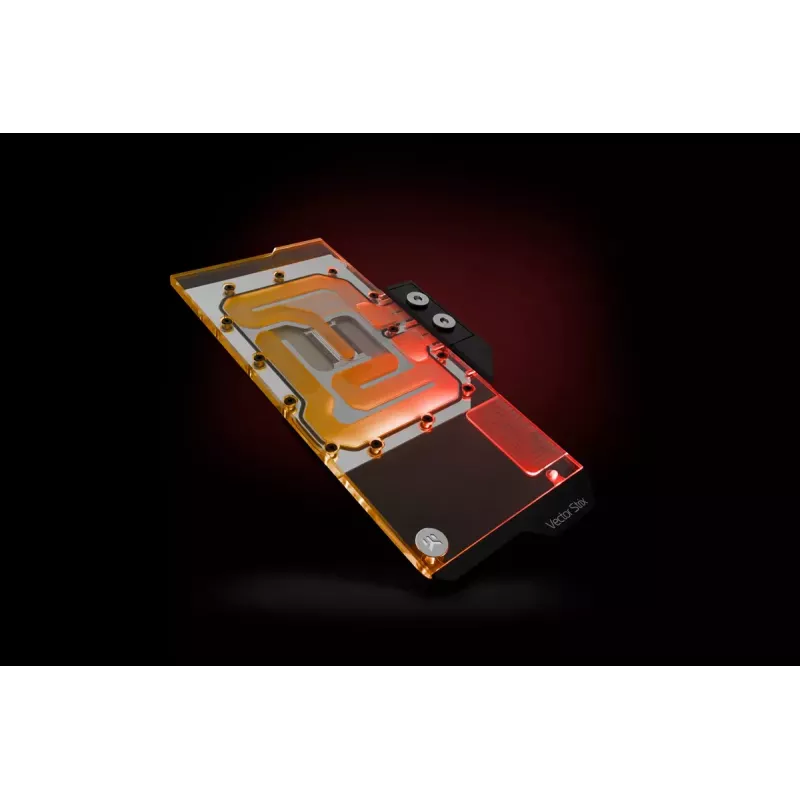 Bloco de água EK Water Blocks Acrílico Cobre Preto Níquel Transparente