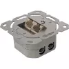 Tomada de parede InLine Cat.6 2x RJ45 horizontal — montagem à superfície ou embutida