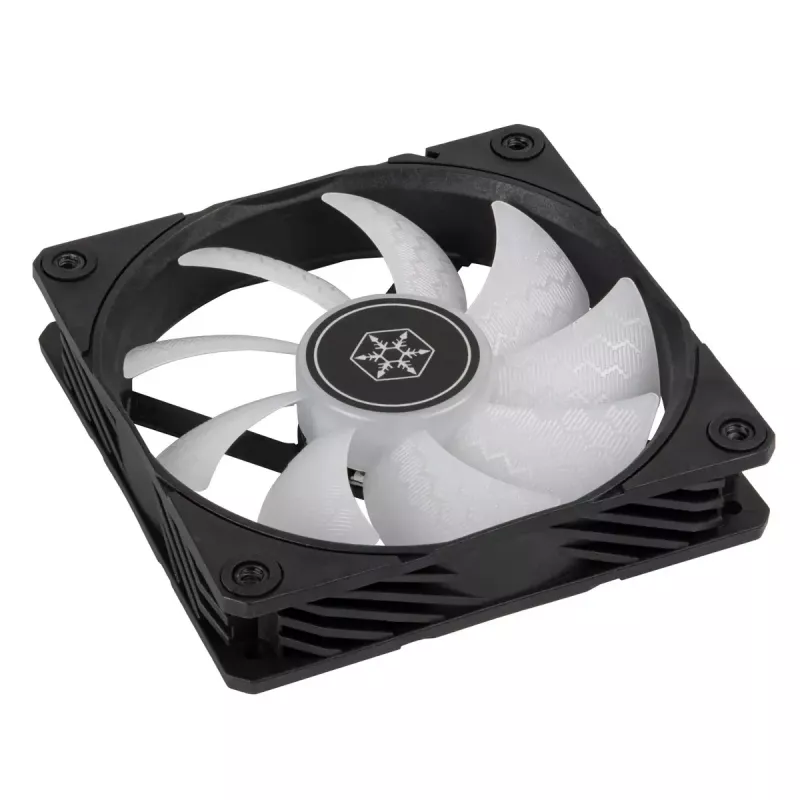 SilverStone Shark Force SST-SF120B-ARGB ventoinha de caixa de 120 mm, ARGB, preta