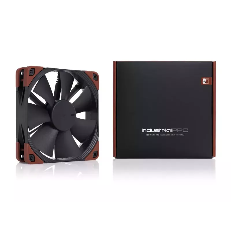 Ventoinha Noctua NF-F12 INDUSTRIALPPC-2000 12 cm 450-2000 U/min Preto Castanho