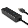 Axagon HUE-S2BP hub de carregamento 4x USB 3.0 com cabo de 1,2 m incl. fonte de alimentação