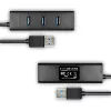 Axagon HUE-S2BP hub de carregamento 4x USB 3.0 com cabo de 1,2 m incl. fonte de alimentação