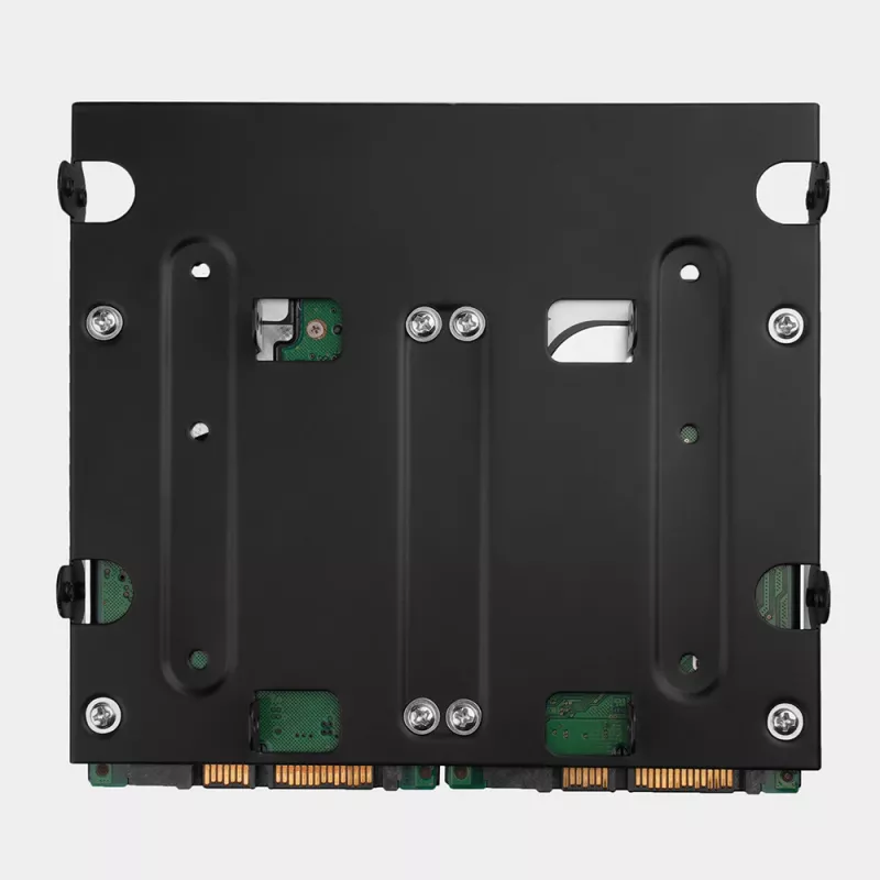 Suporte Axagon RHD-435 para 4x 2,5 polegadas ou 2x 2,5 polegadas HDD/SSD & 1x 3,5 polegadas HDD em baia de 5,25 polegadas, Metal