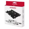 Suporte Axagon RHD-435 para 4x 2,5 polegadas ou 2x 2,5 polegadas HDD/SSD & 1x 3,5 polegadas HDD em baia de 5,25 polegadas, Metal