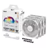 Arrefecedor de ar para caixa de computador ASUS TUF GAMING TR120 ARGB REVERSE 3IN1 branco 12 cm