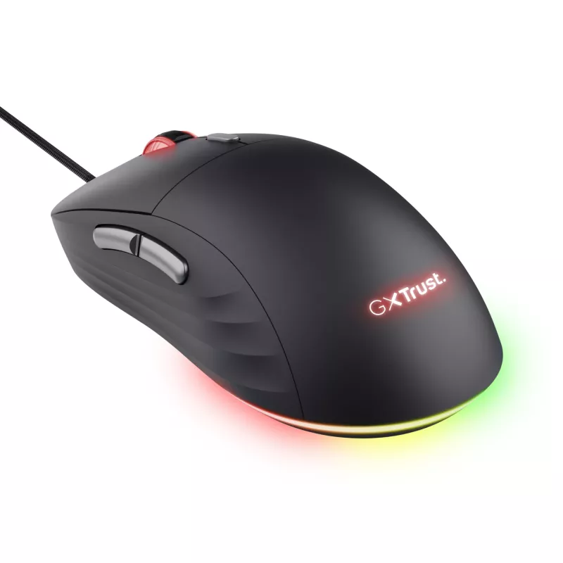 Rato gaming Trust GXT 925 REDEX II para destro USB Type-A laser 10000 DPI
